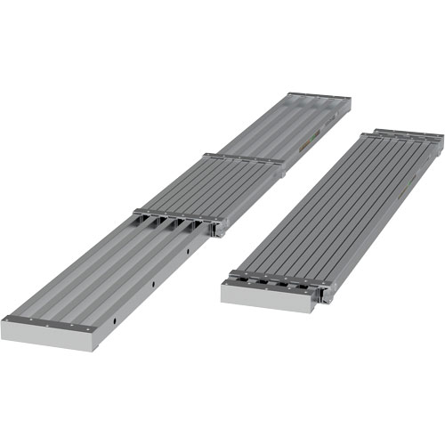 Telescoping Work Plank, 108" W x 12" D, 250 lbs. Capacity, Knocked Down Brunswick Fyr & Safety