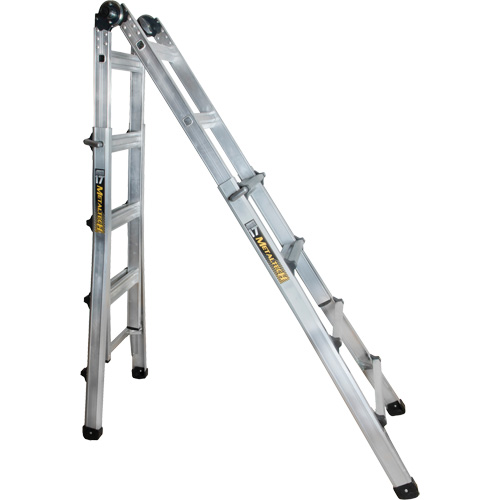 Telescoping Multi-Position Ladder, Aluminum, 300 lbs., CSA Grade 1A Brunswick Fyr & Safety