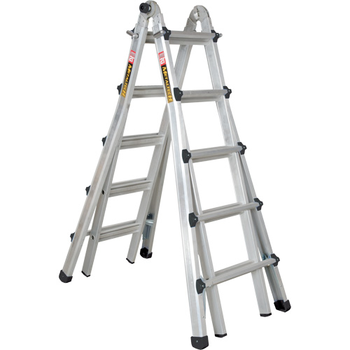 &eacute;chelle t&eacute;lescopique multifonction, Aluminium, 300 lb, CSA calibre 1A Brunswick Fyr & Safety