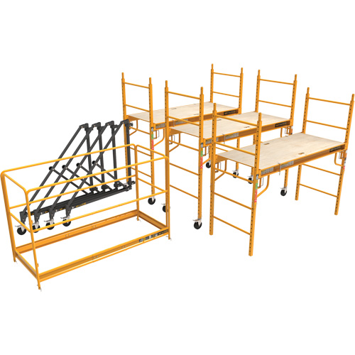 Trousse compl&egrave;te de tour d'&eacute;chafaudage pour cloison s&egrave;che de 18', 122" p x 236" h Brunswick Fyr & Safety