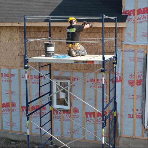 Complete Scaffold Tower with Casters, 69-1/2" D x 178" H Brunswick Fyr & Safety