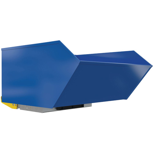 Medium-Duty H-Style Bump & Dump Hopper, Steel, 1 cu.yd., Blue Brunswick Fyr & Safety