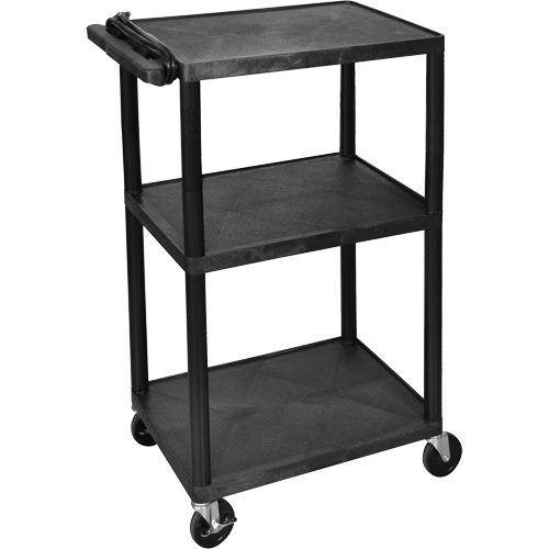 Chariot utilitaire &eacute;lectrique, 3 tiers, 24" x 42" x 18", Capacit&eacute; 300 lb Brunswick Fyr & Safety