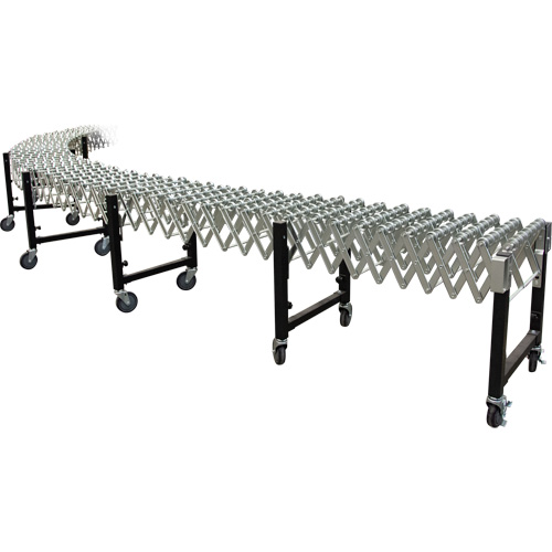 Convoyeur extensible, 18" la x 12' lo, Capacit&eacute; de 200 lb par pi lin. Brunswick Fyr & Safety