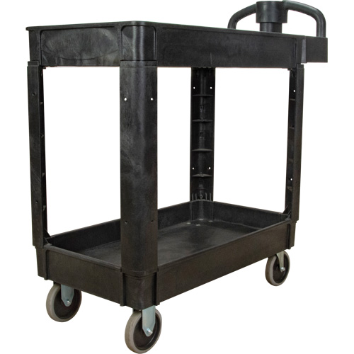 Utility Cart, 2 Tiers, 17-1/8" x 33-1/2" x 37-5/8", 550 lbs. Capacity Brunswick Fyr & Safety