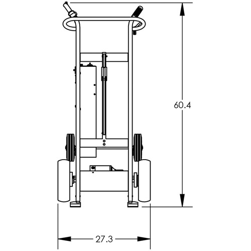 Diable pour baril motoris&eacute; avec roues pneumatiques Brunswick Fyr & Safety
