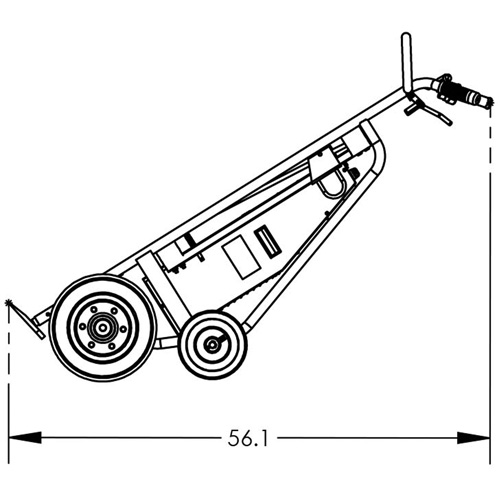 Diable pour baril motoris&eacute; avec roues pneumatiques Brunswick Fyr & Safety