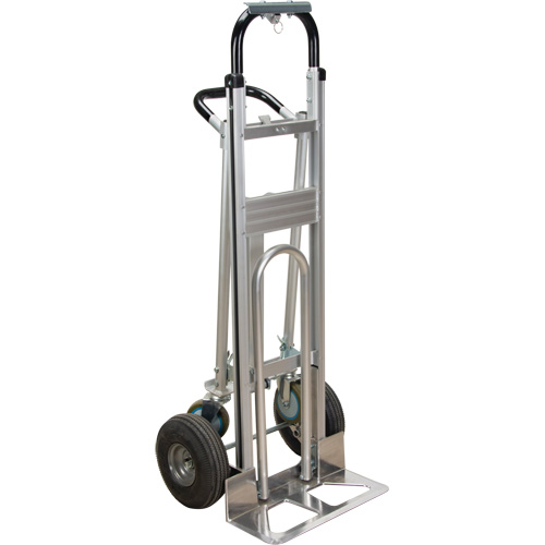 3-in-1 Convertible Hand Truck, Aluminum, 600 lbs. Capacity Brunswick Fyr & Safety