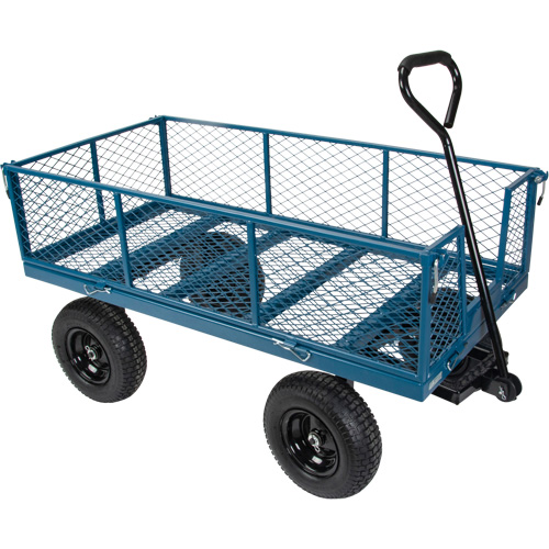 Wagon with Drop Sides, 24" W x 48" L, 800 lbs. Capacity Brunswick Fyr & Safety