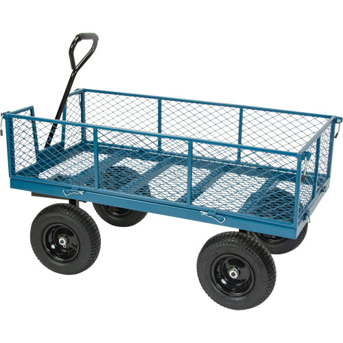 Wagon with Drop Sides, 24" W x 48" L, 800 lbs. Capacity Brunswick Fyr & Safety