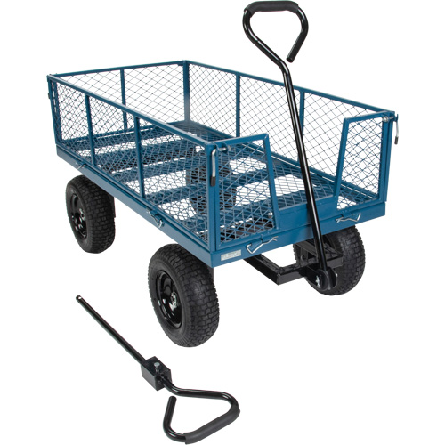 Wagon with Drop Sides, 24" W x 48" L, 800 lbs. Capacity Brunswick Fyr & Safety
