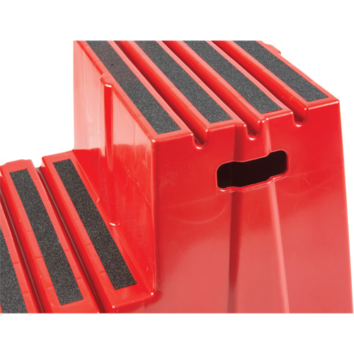 Industrial Step Stool, 2 Steps, 26" x 22-7/16" x 19-11/16" High Brunswick Fyr & Safety
