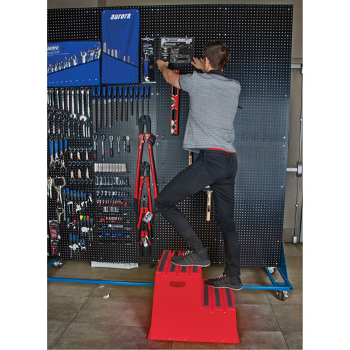 Industrial Step Stool, 2 Steps, 26" x 22-7/16" x 19-11/16" High Brunswick Fyr & Safety