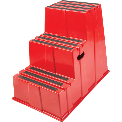 Escabeau industriel, 3 marches, 34-13/16" x 22-7/16" x Hauteur 28-1/2" Brunswick Fyr & Safety