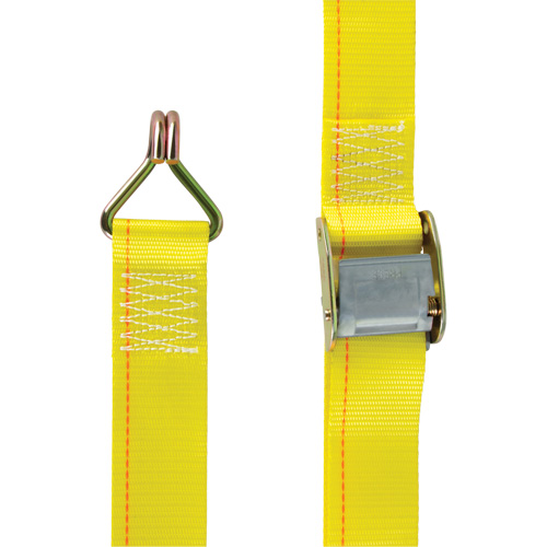 Ratchet Strap, Cam Buckle, 2" W x 12' L, 500 lbs. (227 kg) WLL Brunswick Fyr & Safety