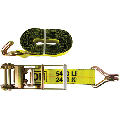 Tendeur d'arrimage pour treuil, Crochet en J, 30' , 3" , Charge d'utilisation max. 5400 lb (2449 kg) Brunswick Fyr & Safety