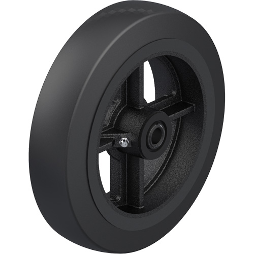 Black Rubber on Cast Iron Core Wheel Brunswick Fyr & Safety
