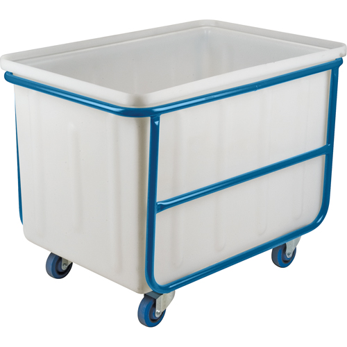 Straight Wall Box Truck, White Polyethylene, 46" L x 28" W x 31" H, 14 cu. ft. Volume, 1000 lbs. Capacity Brunswick Fyr & Safety