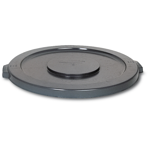 Round Brute&reg; Tops, Flat Lid, Plastic/Polyethylene, Fits Container Size: 19-7/8" Dia. Brunswick Fyr & Safety
