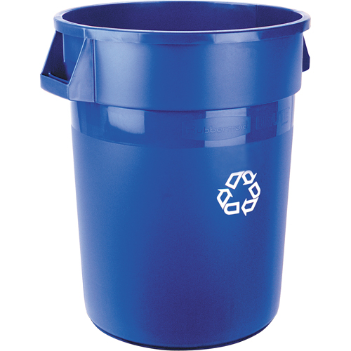 Brute&reg; Collection Recycling Container, Bulk, Plastic, 32 US gal. Brunswick Fyr & Safety