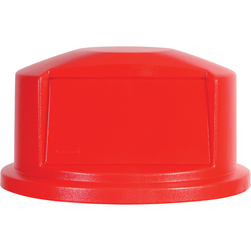 Round Brute&reg; Tops, Dome Lid, Plastic/Polyethylene, Fits Container Size: 22" Dia. Brunswick Fyr & Safety