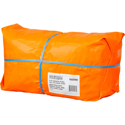 High-Visibility Heavy-Duty Woven Tarp, Polyethylene, Green/Orange, 40' x 60' x 12 mils Brunswick Fyr & Safety