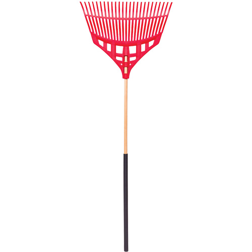 Leaf Rake, 24" Blade, Wood Handle, Plastic Blade Brunswick Fyr & Safety
