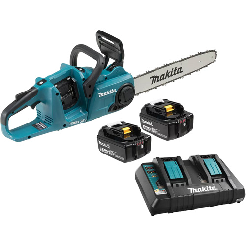 LXT 5.0Ah Brushless Rear Handle Chainsaw Kit, 16", Battery Powered, 36 V Brunswick Fyr & Safety