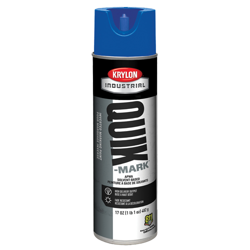 Industrial Quik-Mark Solvent-Based Inverted Marking Paint, 17 oz., Aerosol Can Brunswick Fyr & Safety