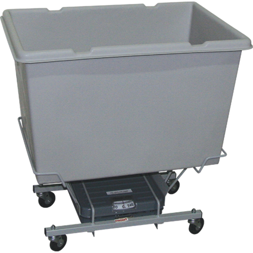 Scale Carts, Polyethylene, 33" L x 23" W x 33" H, 7 cu. ft. Volume, 250 lbs. Capacity Brunswick Fyr & Safety