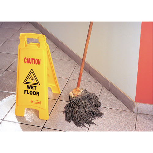 "Wet Floor" Safety Signs, English with Pictogram Brunswick Fyr & Safety