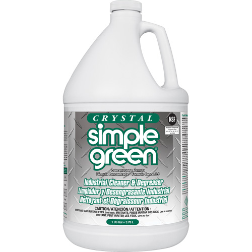 Nettoyant et d&eacute;graissant industriel Crystal Simple Green , 1 gal., Cruche Brunswick Fyr & Safety