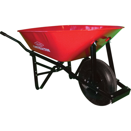Contractor Wheelbarrow, 6 cu. ft., Steel Tray Brunswick Fyr & Safety
