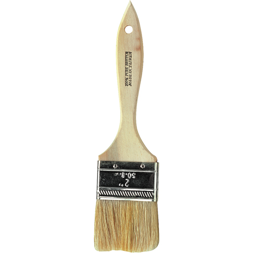Chip Paint Brush, White China, Wood Handle, 1/2" Width Brunswick Fyr & Safety
