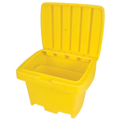 Heavy-Duty Outdoor Salt and Sand Storage Container, 30" x 24" x 24", 5.5 cu. Ft., Yellow Brunswick Fyr & Safety