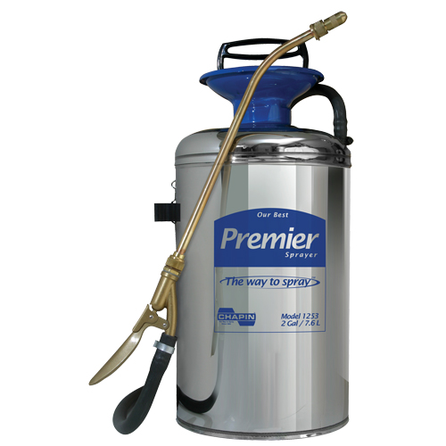 Vaporisateur professionnel s&eacute;rie premi&egrave;re qualit&eacute;, 2 gal. (7,6 L), Acier inoxydable, Lance de 12" Brunswick Fyr & Safety