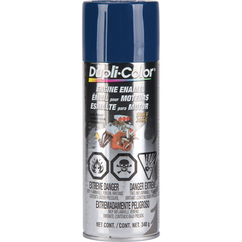 Engine Enamel Paint with Ceramic, Ford Blue, Gloss, 12 oz., Aerosol Can Brunswick Fyr & Safety
