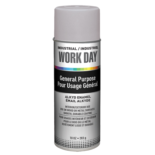 Industrial Work Day Paint, Grey, Very Flat, 10 oz., Aerosol Can Brunswick Fyr & Safety