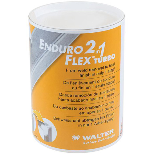 Disque de finition Enduro-Flex 2-en-1, 5" x 5/8"-11, Type 27, Grain Fin, Oxyde d'aluminium Brunswick Fyr & Safety