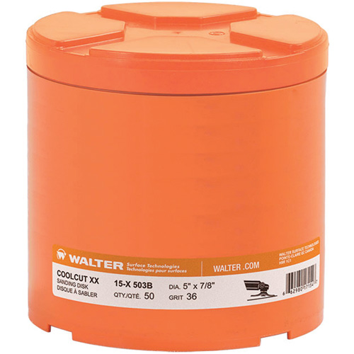 Coolcut XX Sanding Disc, Aluminum Oxide/Ceramic, 60, 5" Dia x 7/8" Arbor Brunswick Fyr & Safety