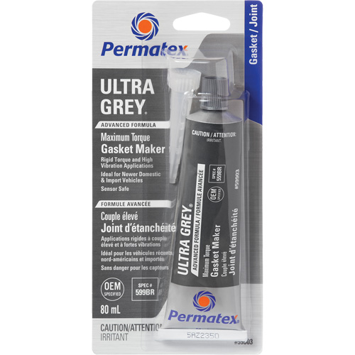 Compos&eacute; &agrave; joints Ultra Grey, Tube, 80 ml, -54°C - 260°C/-65°F - 500°F Brunswick Fyr & Safety