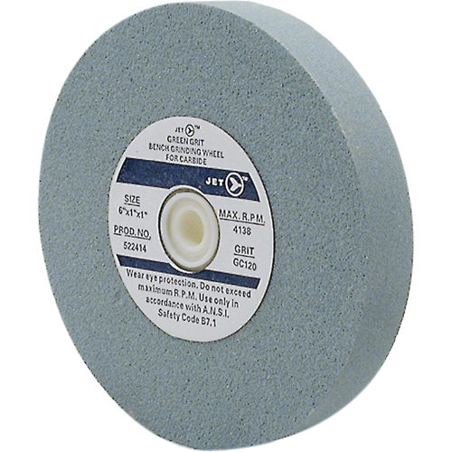 Bench Grinding Wheel, 8" x 1", 1" Arbor, Silicon Carbide Brunswick Fyr & Safety