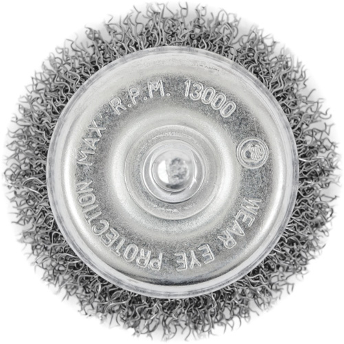 Brosse coupelle sertie sur tige Brunswick Fyr & Safety
