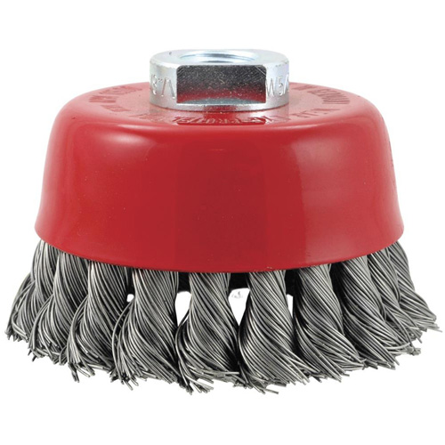 Brosse boisseau &agrave; fils nou&eacute;s torsad&eacute;s haute performance CK3201M14, 3" dia. Brunswick Fyr & Safety