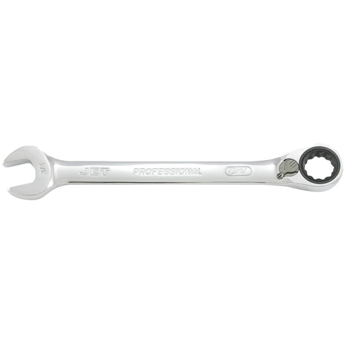 Cl&eacute; mixte r&eacute;versible &agrave; cliquet &agrave; long profil, 5/16", Fini Chrome Brunswick Fyr & Safety