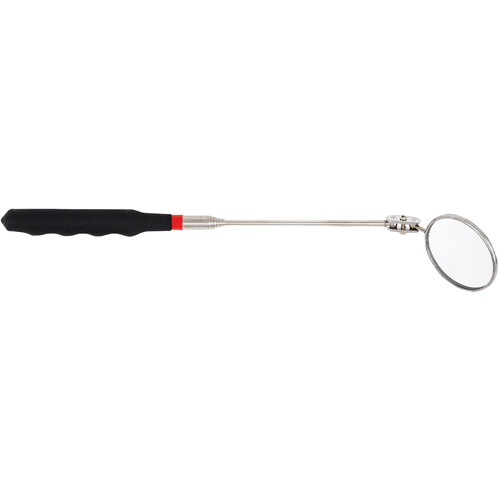 Round Face Telescopic Mirror, Circular, 2-1/4" L x 2-1/4" W, Telescopic Brunswick Fyr & Safety