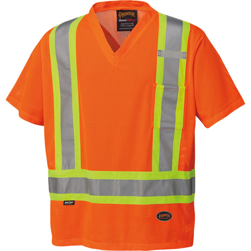 5994 T-shirt de s&eacute;curit&eacute; haute visibilit&eacute;, Polyester, 2T-Grand, Orange haute visibilit&eacute; Brunswick Fyr & Safety