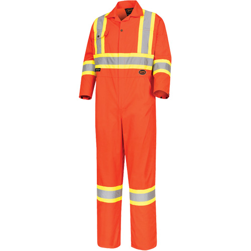 5514 Combinaison de s&eacute;curit&eacute; haute visibilit&eacute;, 36, Orange haute visibilit&eacute; Brunswick Fyr & Safety
