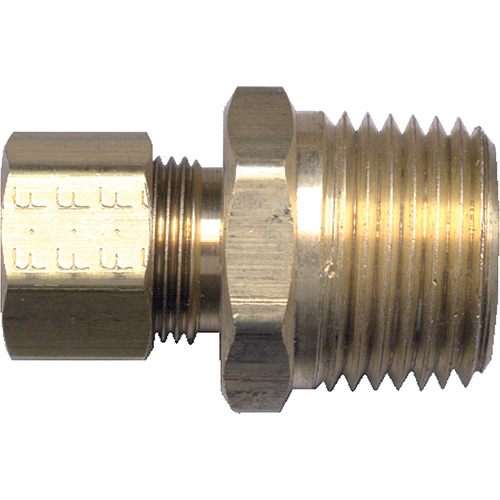 Raccord m&acirc;le de tuyau, 3/16" x 1/8" dia., Laiton Brunswick Fyr & Safety
