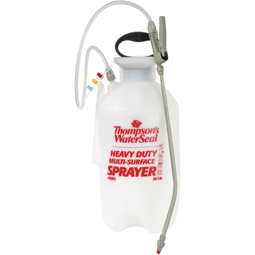 Pulv&eacute;risateurs &agrave; pression pour terrasses, cl&ocirc;tures & patios, 2 gal. (7,6 L), Plastique, Lance de 16" Brunswick Fyr & Safety